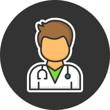 Doktor Web simgesi vektör illüstrasyonu