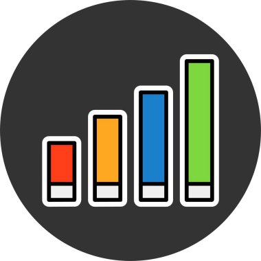 Sinyal kuvveti ağ simgesi vektör illüstrasyonu