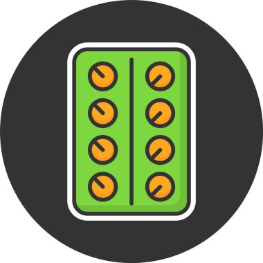 haplar web simgesi vektör illüstrasyonu