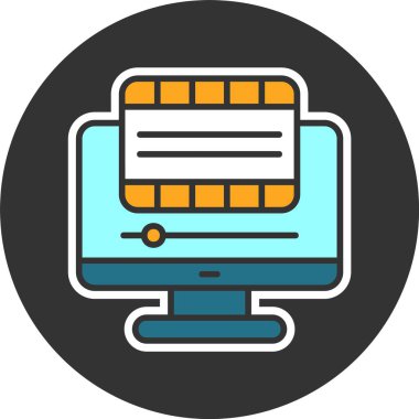 Canlandırma web simgesi vektör illüstrasyonu