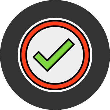 İşaretli web simgesi vektör illüstrasyonu