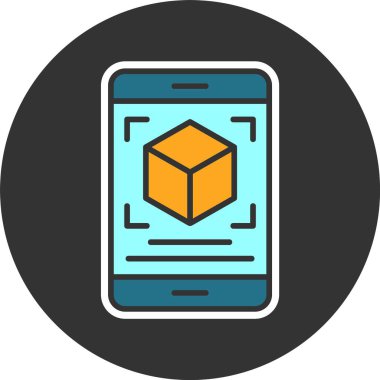 Artırılmış Reality web simgesi vektör çizimi