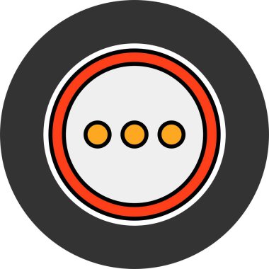 Daha fazla web simgesi vektör illüstrasyonu