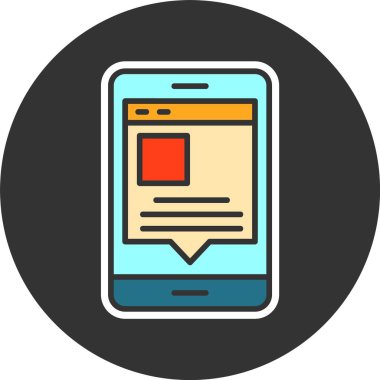 Web ikonu vektör illüstrasyonu gönder