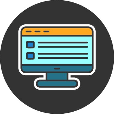 Web simgesi vektör illüstrasyonunu besle