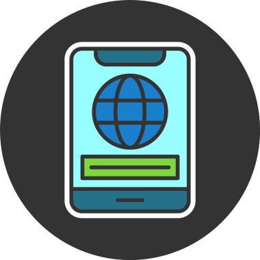  Web simgesi vektör illüstrasyonu