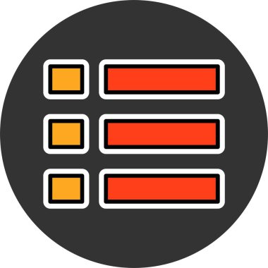 menü web simgesi vektör illüstrasyonu