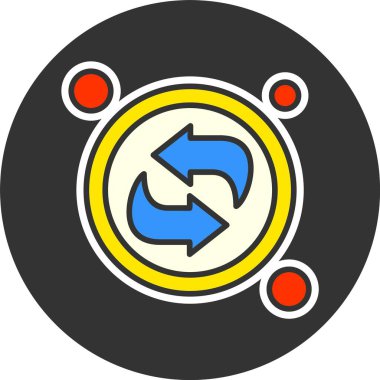 Web simgesini tazele, basit vektör illüstrasyonuName