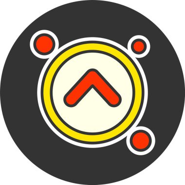 Web simgesi vektör illüstrasyonunda gezinme oku