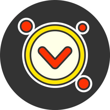 Navigasyon oku web simgesi vektör illüstrasyonunu düşürdü