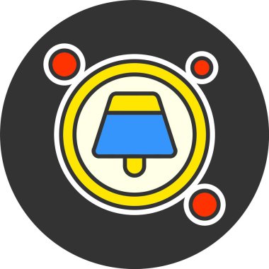 Yeni Bildirim düğmesi web simgesi, basit vektör illüstrasyonu