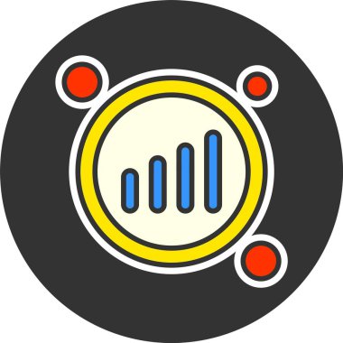 Celular Button web simgesi, basit vektör illüstrasyonu