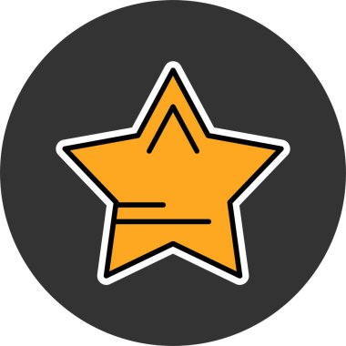 Yıldız web simge vektör çizim