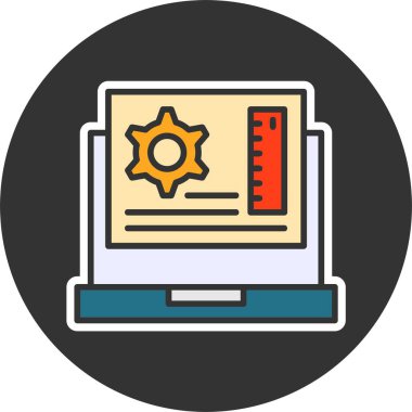 Uygulama Geliştirme Web simgesi vektör çizimi