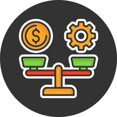 Maaş Ölçekli Web simgesi vektör çizimi