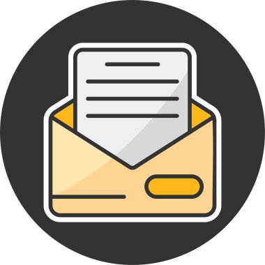 e- posta web simgesi vektör illüstrasyonu