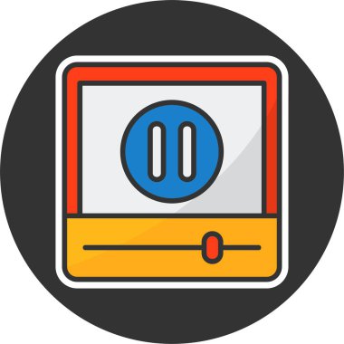 Web simgesi vektör resimlemesini duraklat