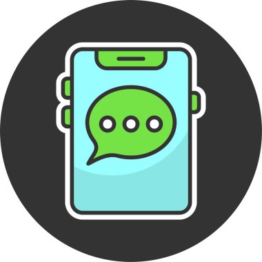 SMS web simge vektör çizim