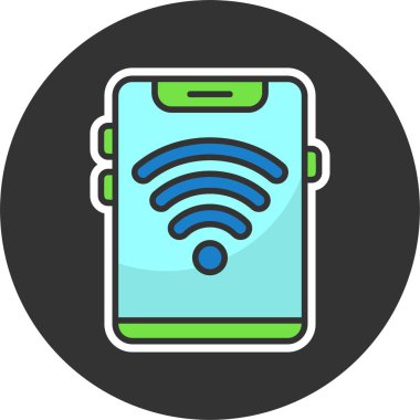 wifi web simgesi, basit vektör illüstrasyonu