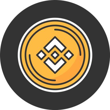 Binance Sikke Ağı vektör illüstrasyonu