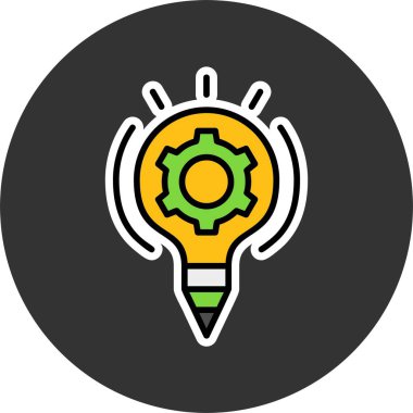 Yaratıcılık Ağı vektör illüstrasyonu