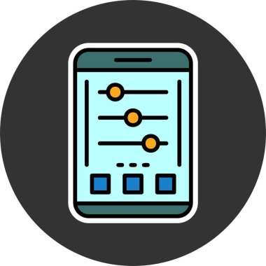 ayarları web simge vektör çizim