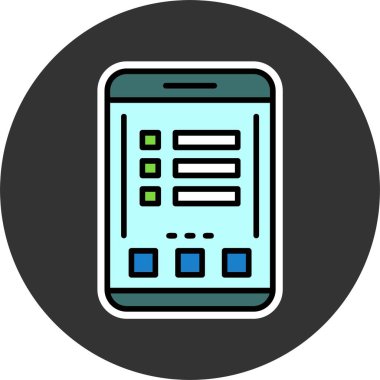 menü web simgesi vektör illüstrasyonu