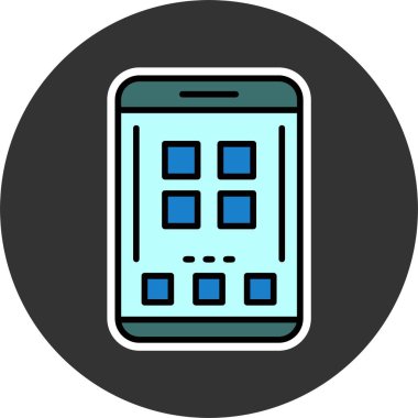 menü web simgesi vektör illüstrasyonu