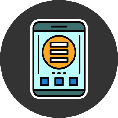 Hamburger menüsü web simgesi vektör illüstrasyonu