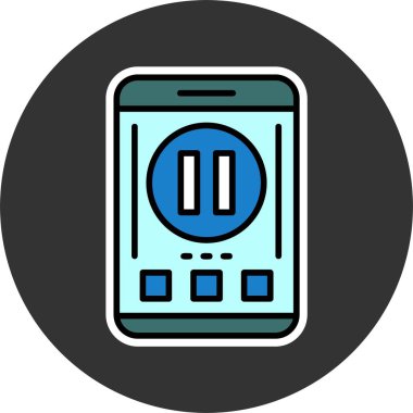 Web simgesi vektör resimlemesini duraklat