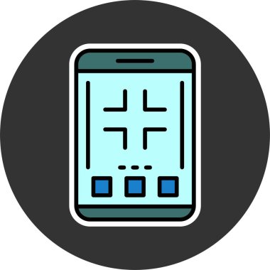 Tam ekran ağ ikonu vektör illüstrasyonundan çık