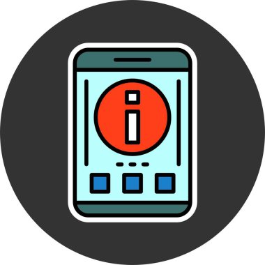 bilgi web simgesi vektör illüstrasyonu