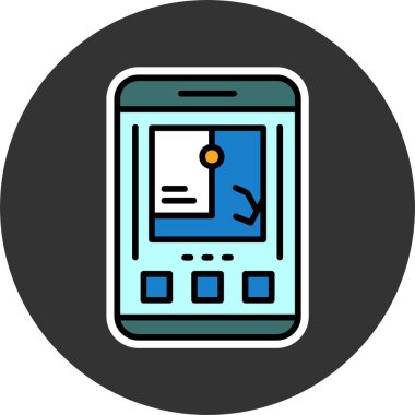 GPS web simgesi vektör illüstrasyonu