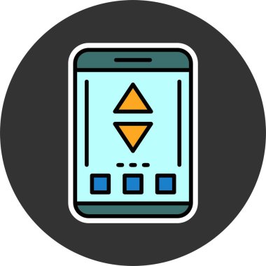 sıralama web simgesi vektör illüstrasyonu