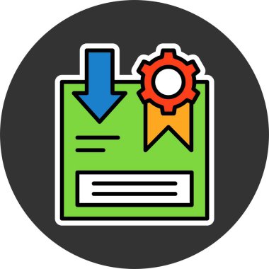 İade Politikası web simgesi vektör çizimi