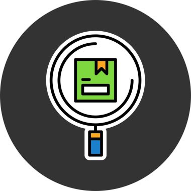 arama web simgesi vektör illüstrasyonu