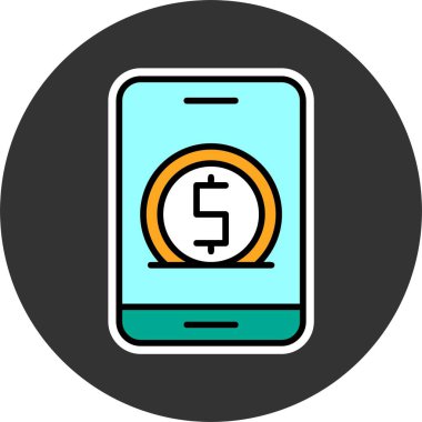 Çevrimiçi Kaydedilen ağ simgesi vektör illüstrasyonu