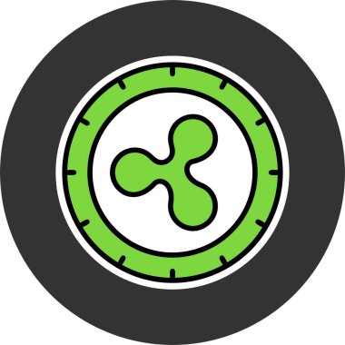 Dalgalanma Web simgesi vektör illüstrasyonu