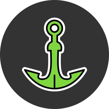 Çapa web simge vektör çizim