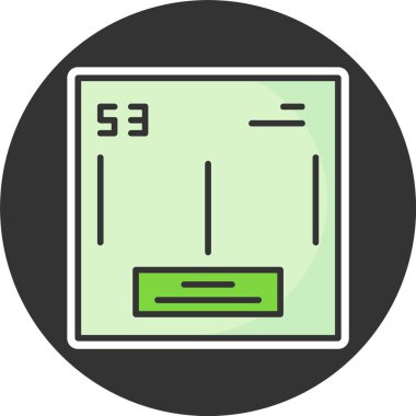 . Kimyasal ikon web illüstrasyonu