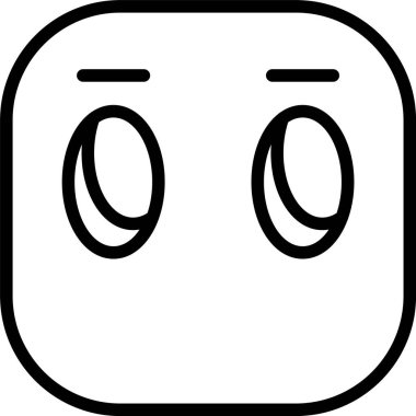 Beyaz arkaplanda Ağızsız Simgeler, vektör illüstrasyonu