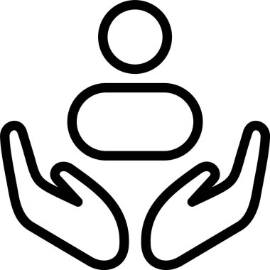 Beyaz arkaplanda Yardım simgesi, vektör illüstrasyonuName 