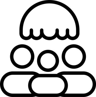 Beyaz arkaplanda Sosyal Güvenlik simgesi, vektör illüstrasyonu 