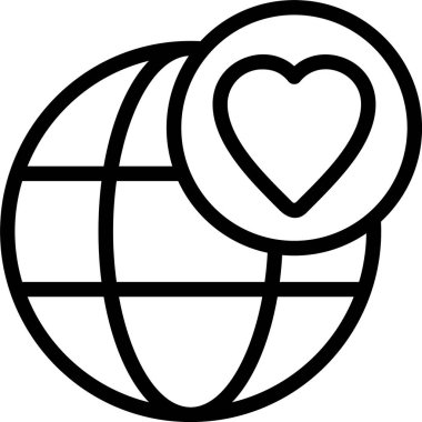 Beyaz arkaplan, vektör illüstrasyonunda kar amacı gütmeyen bağış simgesi 