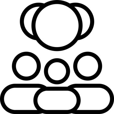 Beyaz arkaplan üzerindeki Kalabalık Finansmanı simgesi, vektör illüstrasyonu 