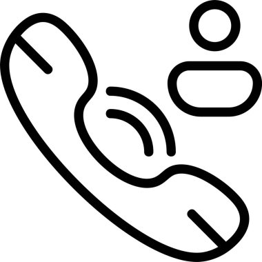 Beyaz arkaplan üzerindeki iletişim simgesi, vektör illüstrasyonuName 