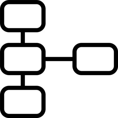 Beyaz arkaplanda bağlantı simgesi, vektör illüstrasyonu 