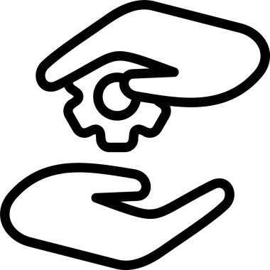 Beyaz arkaplan, vektör illüstrasyonunda problem çözme simgesi 