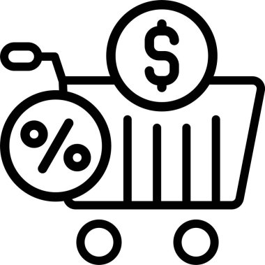 Beyaz arkaplandaki Satış Vergisi simgesi, vektör illüstrasyonu 