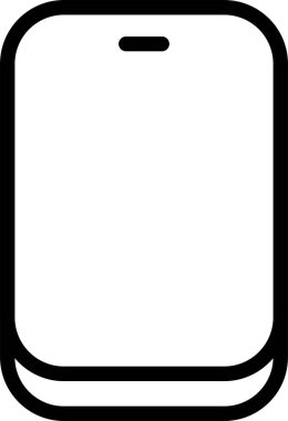  Beyaz arkaplanda akıllı telefon simgeleri, vektör illüstrasyonu